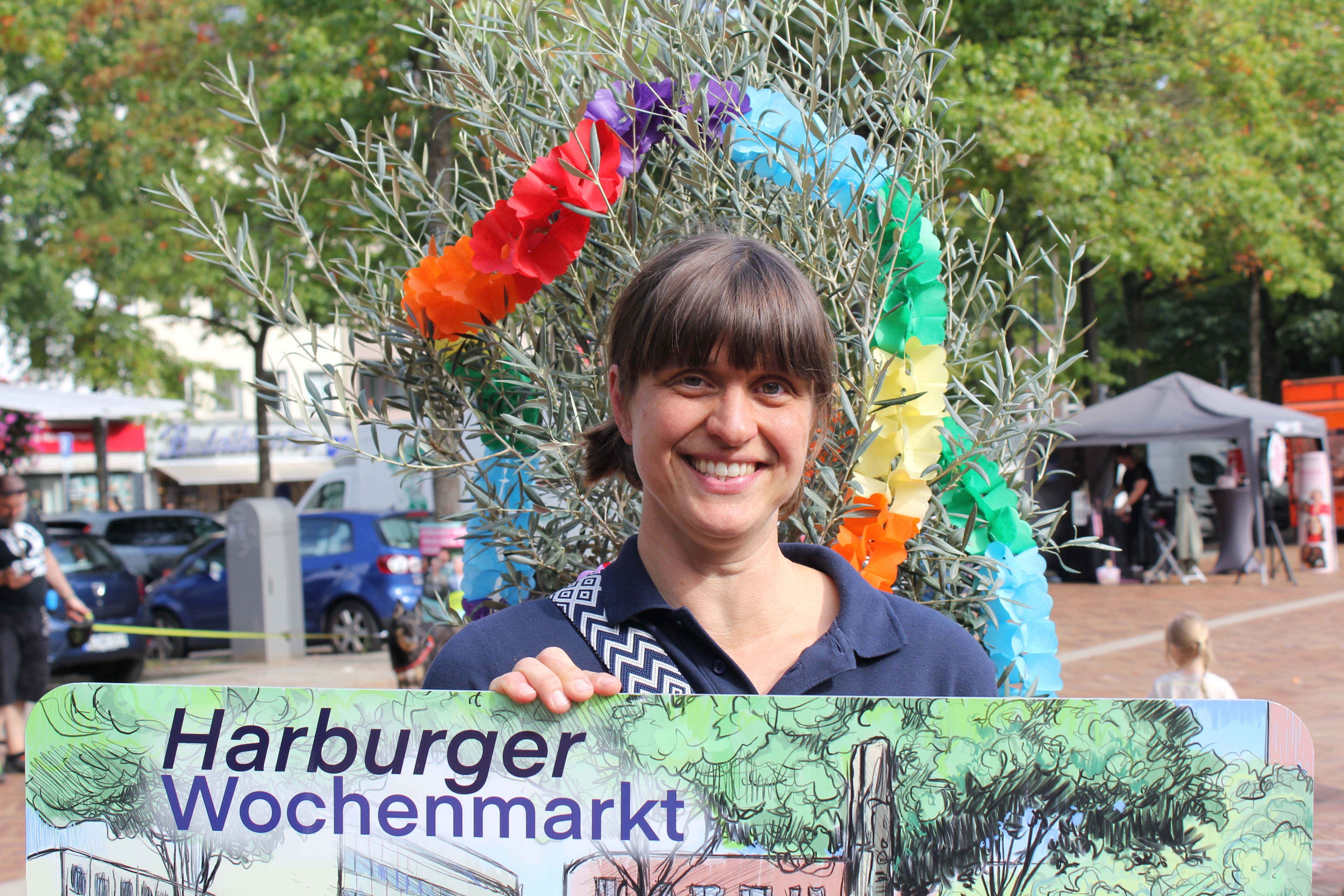 Die sympathische Marktmeisterin vom Wochenmarkt Harburg