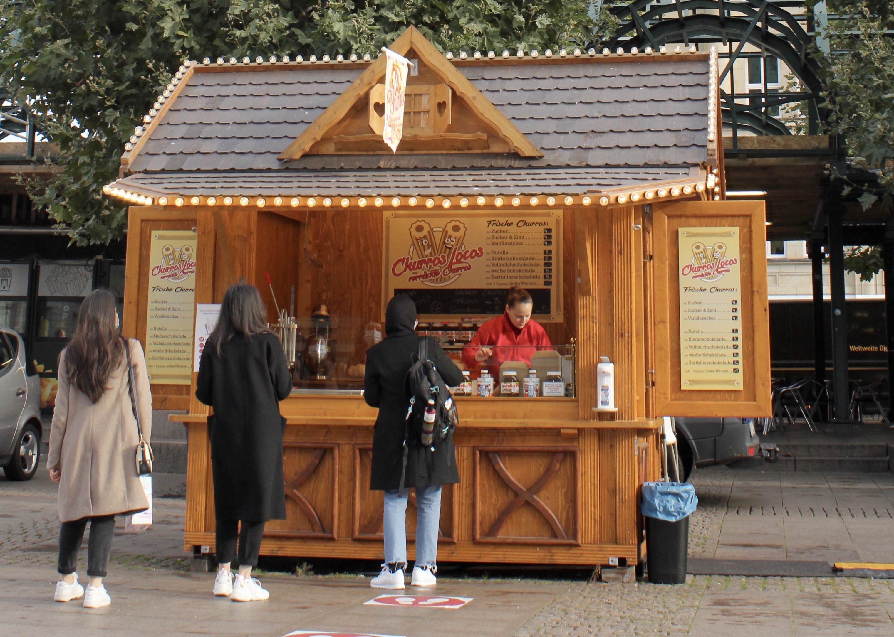 Churros auf Hamburgs Rathausmarkt